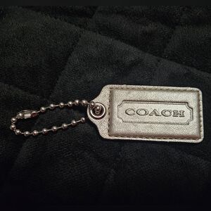Pre-loved Coach Silver Keychain Tag
